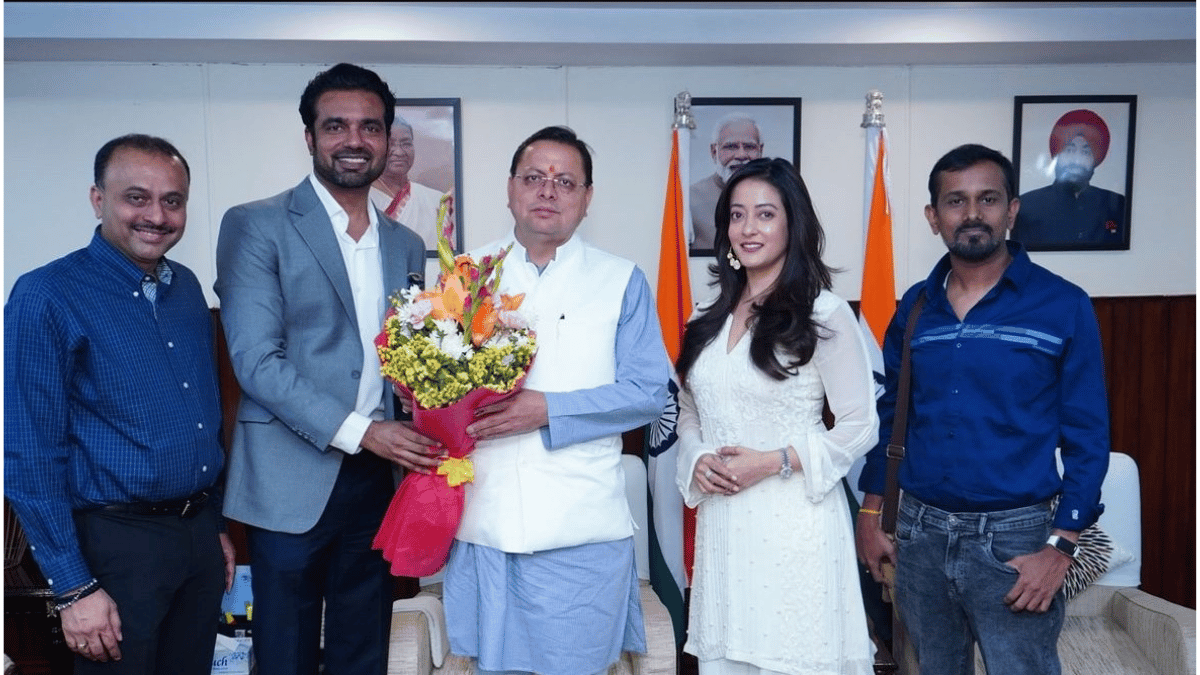 Maa Kaali Movie Team Meets Uttarakhand CM Pushkar Singh Dhami