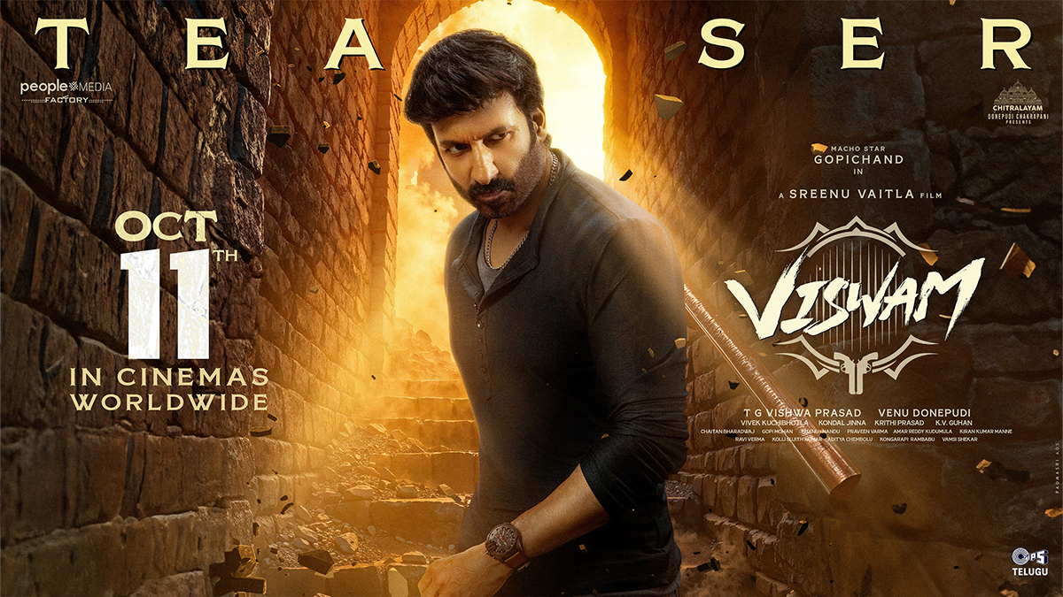 Viswam Teaser Released: Gopichand and Sreenu Vaitla Deliver a Perfect Blend of Action and Entertainment